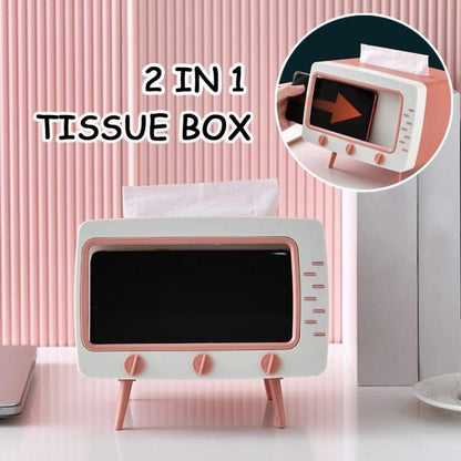 2 In 1 Tv Shape Tissue Box