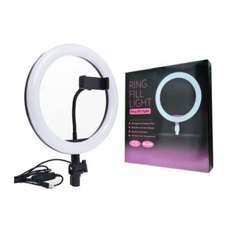 Ring Light 10 Inches + Right Light Stand 7 Ft