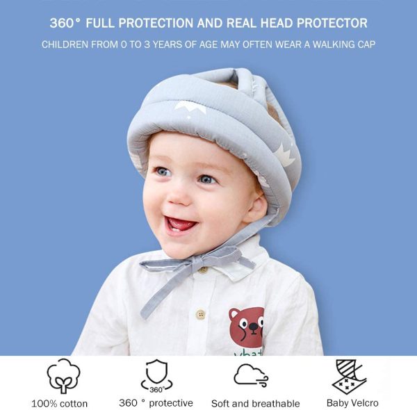 Baby Safety Helmet + U-shaped Baby Toothbrush