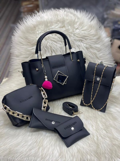 Ladies Hand Bag 5 Pcs Set