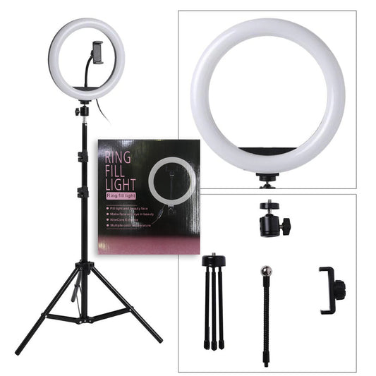 Ring Light 10 Inches + Right Light Stand 7 Ft